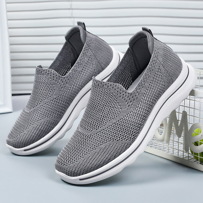 Men S Lazy Casual Shoes One Foot On Summer Breathable Middle Aged And Elderly Dad OUTDOOR