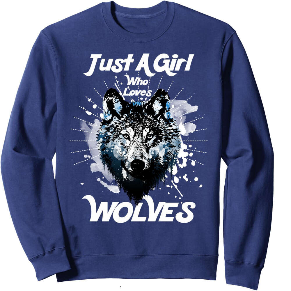 Long Sleeve Shirts For Men Sweatshirt Just A Girl Who Loves Woes Cute Novelty Gift Sweatshirt Graphic Tee Streetwear Casual Tops Clothes sweatshirts