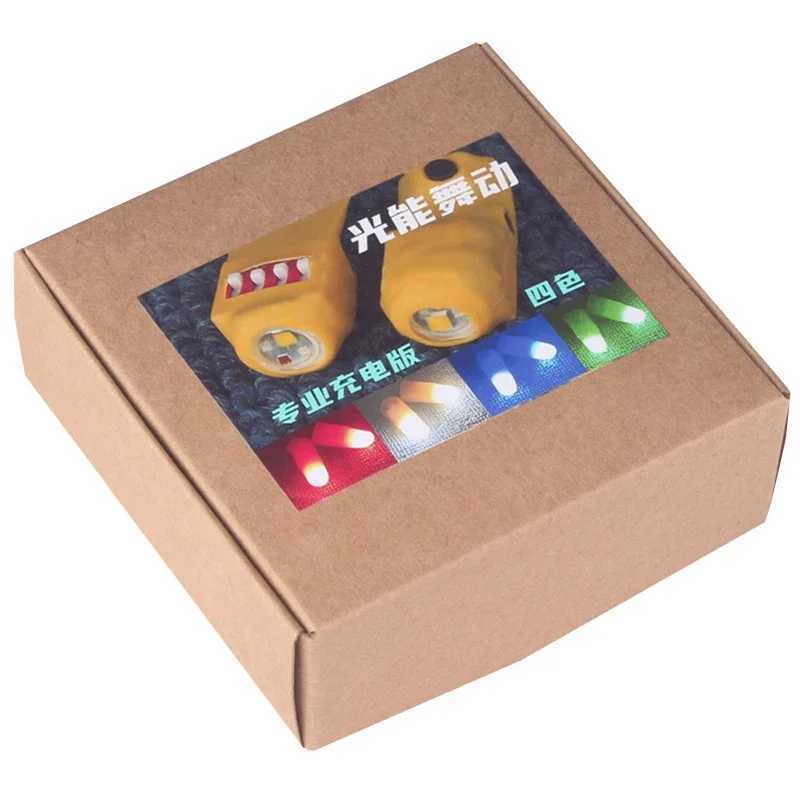 Professional Light-Pair Set (Red/Four Colors) Magic Tricks LED Thumb Tips Light Magia Props Stage Illusions Gimmicks Accessories Y240817