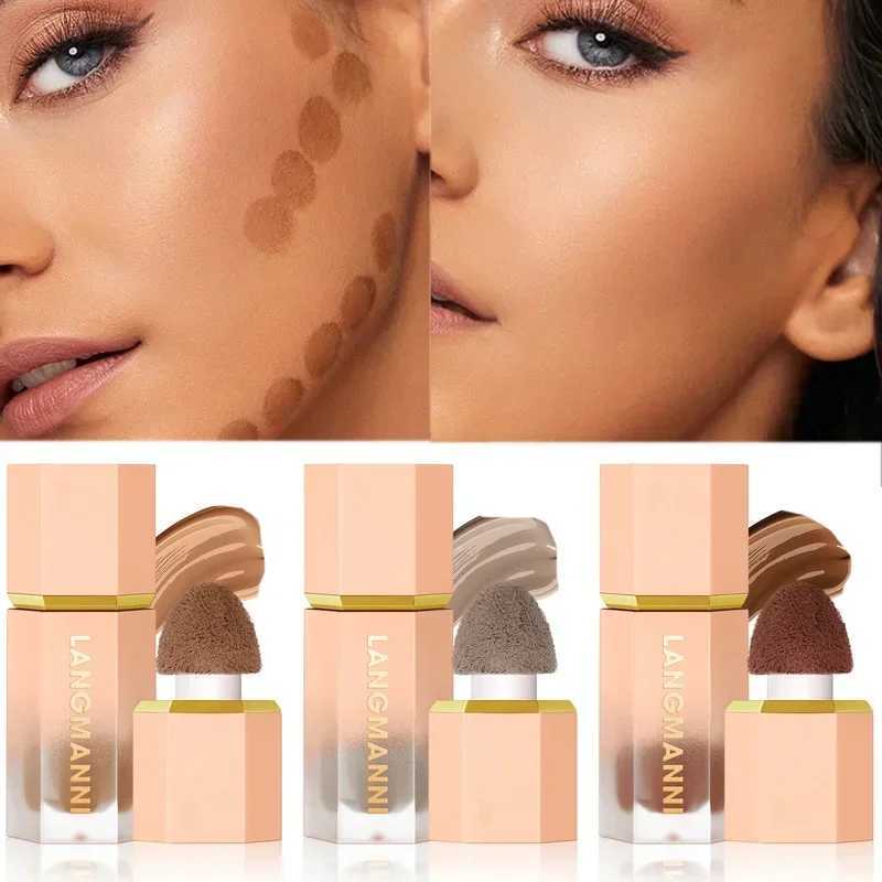 3 Color Matte Liquid Contour Stick Natural Waterproof Lasting Nose Shadow Contouring Brighten Face Highlighter Cream Face Makeup Y240816