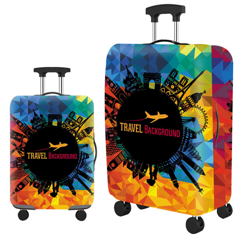 High Elastic Lage Suitcase Protective Cover Thickened Dust-proof Washable With Concealed Zipper For 18-32 Inch ee62 4