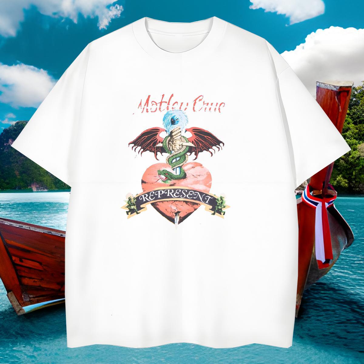 Loose Fit Man T Shirts 230g Cotton skull Hip Hop Street Asian Size O Neck Short Sleeves Men Tshirts 2024 DIY Top Tees