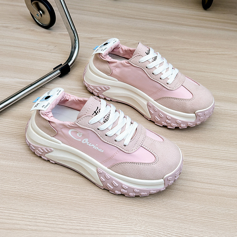 Ddmysports Autumn New Korean Version Breathable Dad Instagram Student Casual Thick Soled Running Shoes For Women W OUTDOOR