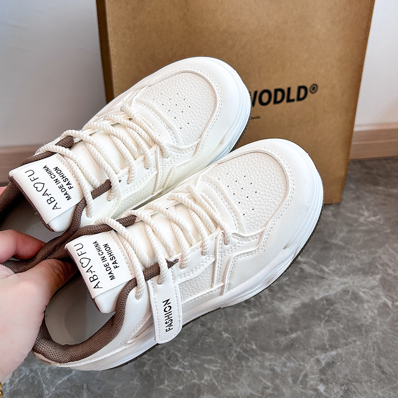 Ddmysports Autumn White New Korean Ins Female Students Height Increasing Thick Soled Sports Board Casual Shoes Trend ZY OUTDOOR