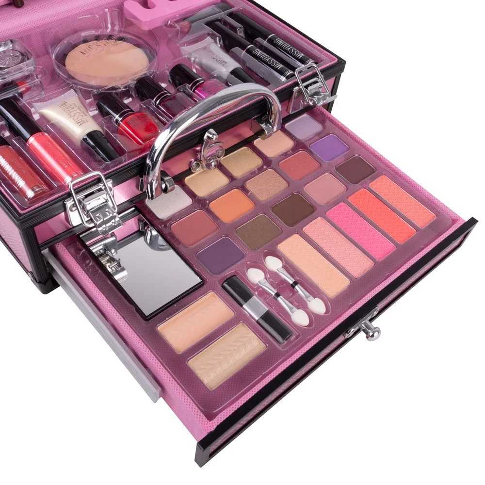 Professional Makeup Set Box Suitcase Make up Kit Lipstick Makeup Brushes Nail Polish Set Cosmetic For Makeup Eyeshadow PaletteCL240812