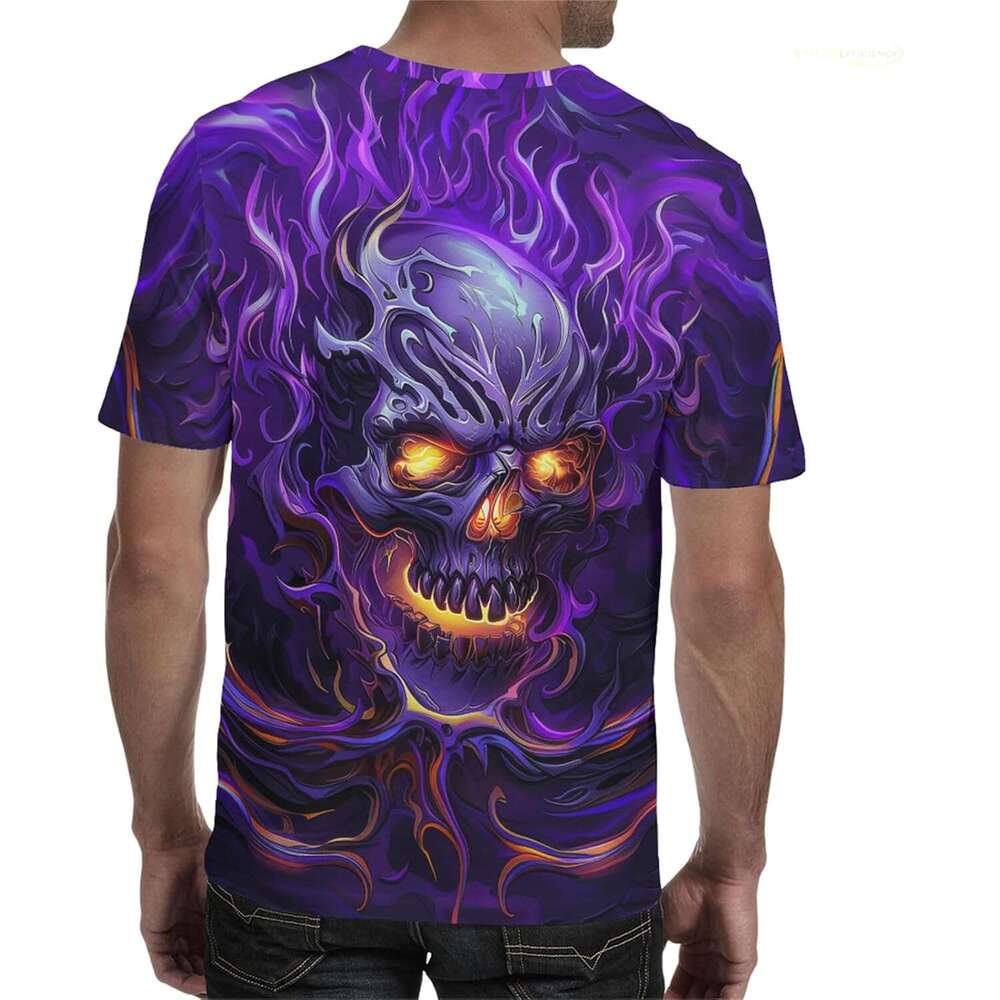 Halloween Mens T Shirt Skull Graphic Tees Men Skeleton Crewneck T-Shirts 3D Printed Pattern Short Sleeve Top Shirts Tshirt Tee Casual Tops Summer Clot