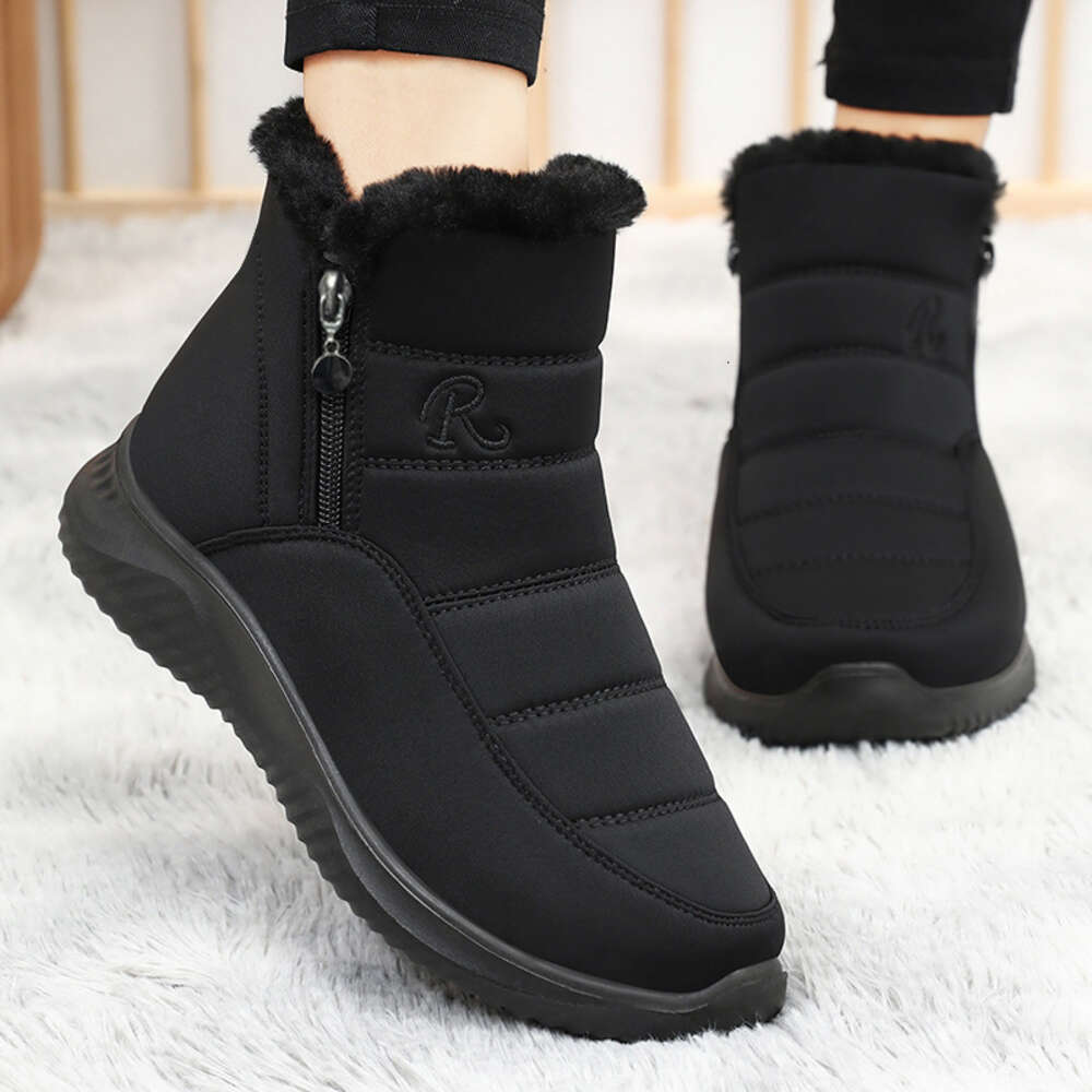 Ddmysports Winter Boots With Added Velvet And Thickened Warmth Snow Lightweight Polyurethane High Top Women S Cotton Shoes OUTDOOR