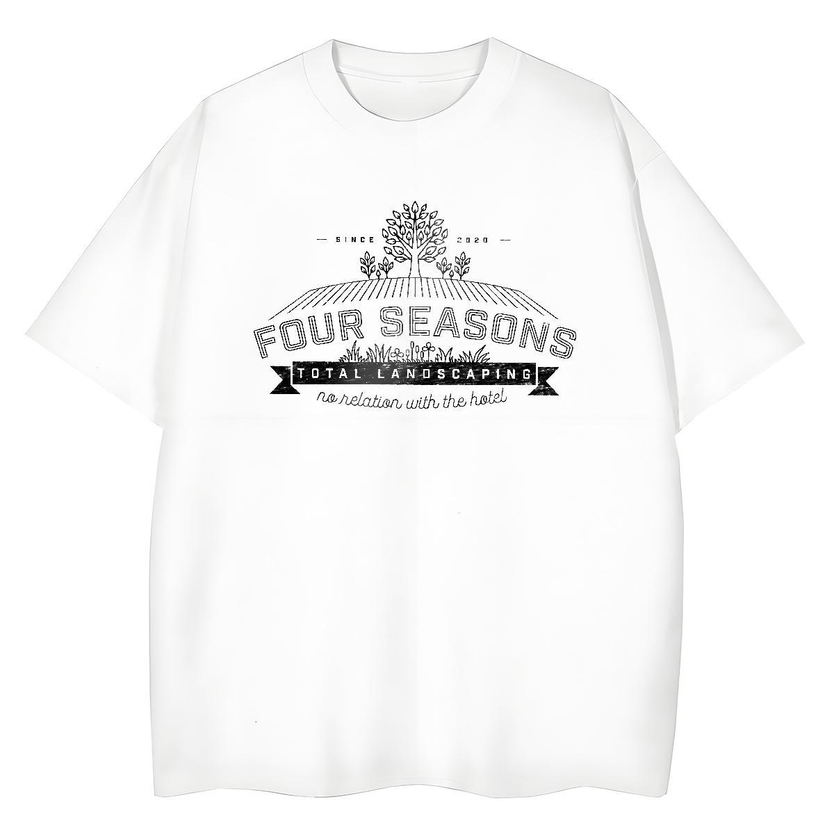 Cool T-Shirts 230g 100% Cotton letter Summer Casual Anime Print O Neck Short Sleeves Men Tees Fashion Designer Tees Shirts
