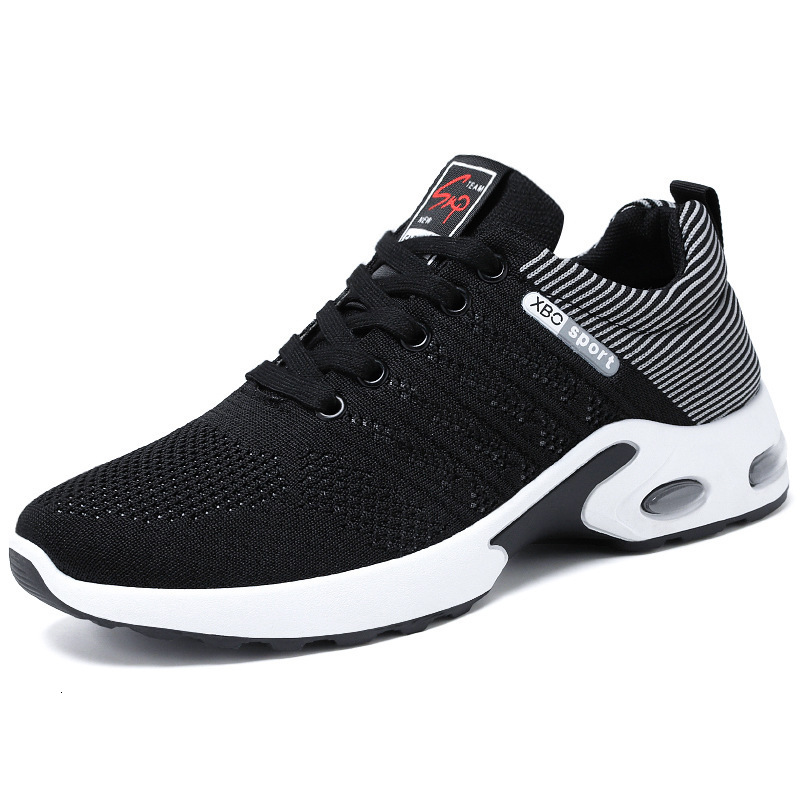 Ddmyoutdoor New Trendy Men S Breathable Lace Up Air Cushion Running Korean Version Lightweight Casual Sports Shoes OUTDOOR
