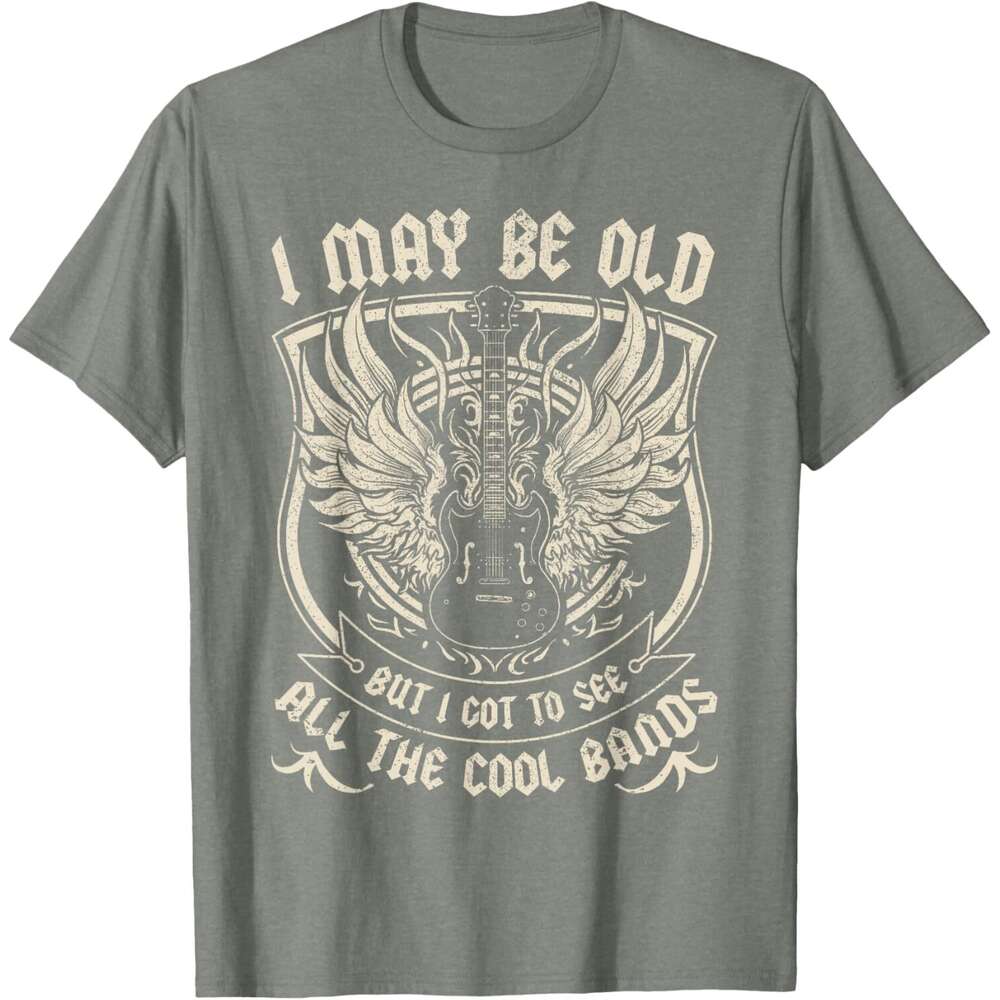 2025S Fashion Designer T Shirt For Mens May Be Old But I Got To See All The Cool Band Rock Concert T Shirt Shirts Tshirt Graphic Tee Casual Tops Cloth