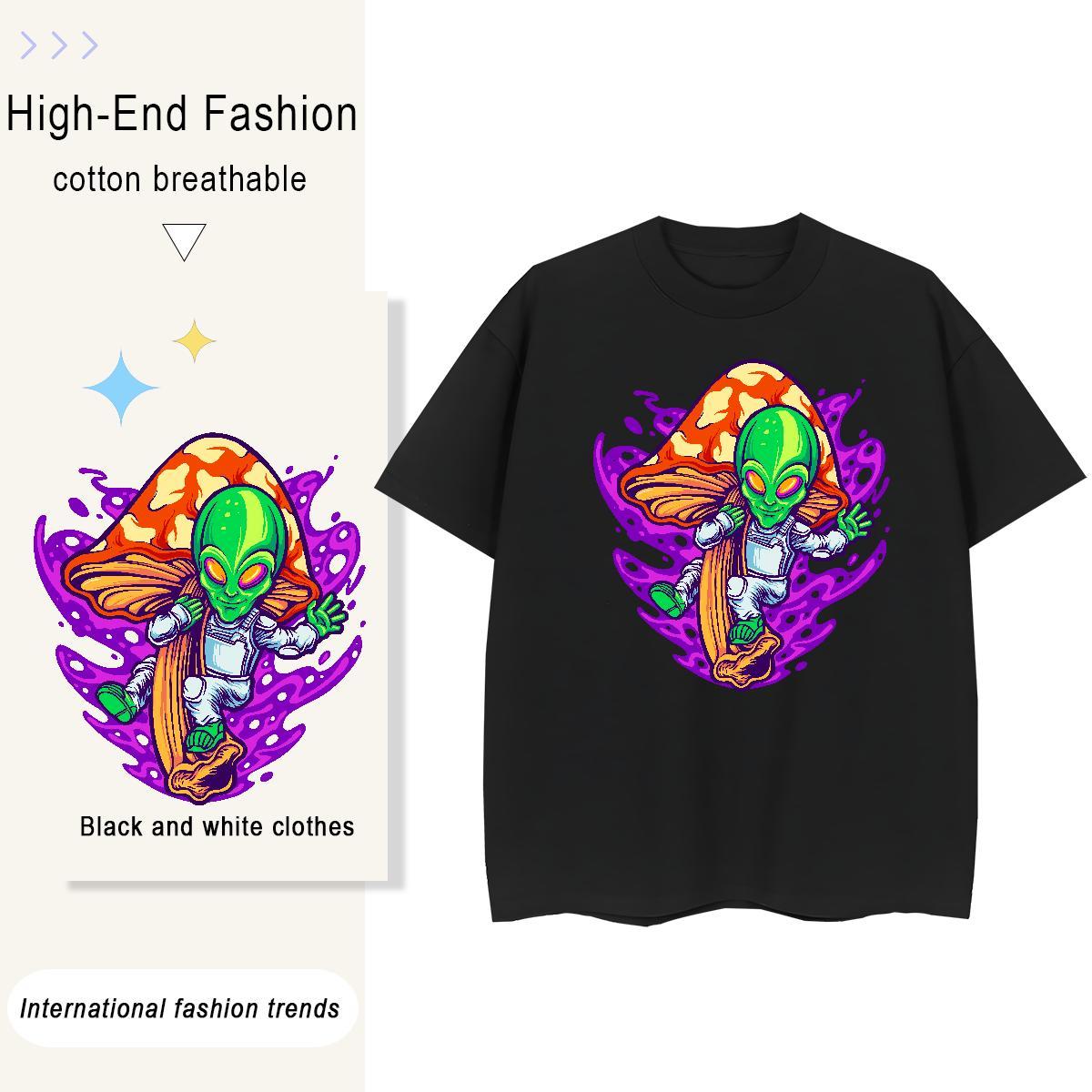 Factory Direct Unisex Tshirts Sports Street Wear O Neck Short Sleeves Top Tees Loose 230g Cotton ET White Plus Size Womens T Shirts