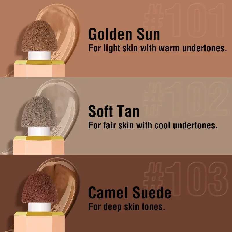 3 Color Matte Liquid Contour Stick Natural Waterproof Lasting Nose Shadow Contouring Brighten Face Highlighter Cream Face Makeup Y240816