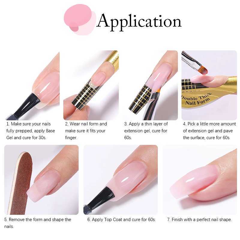 UR SUGAR 150g Fast Extension gel Pink Jelly Cream White Camouflage Finger French Hard gel UV LED gel Nail Art Design Ergonomics W240816