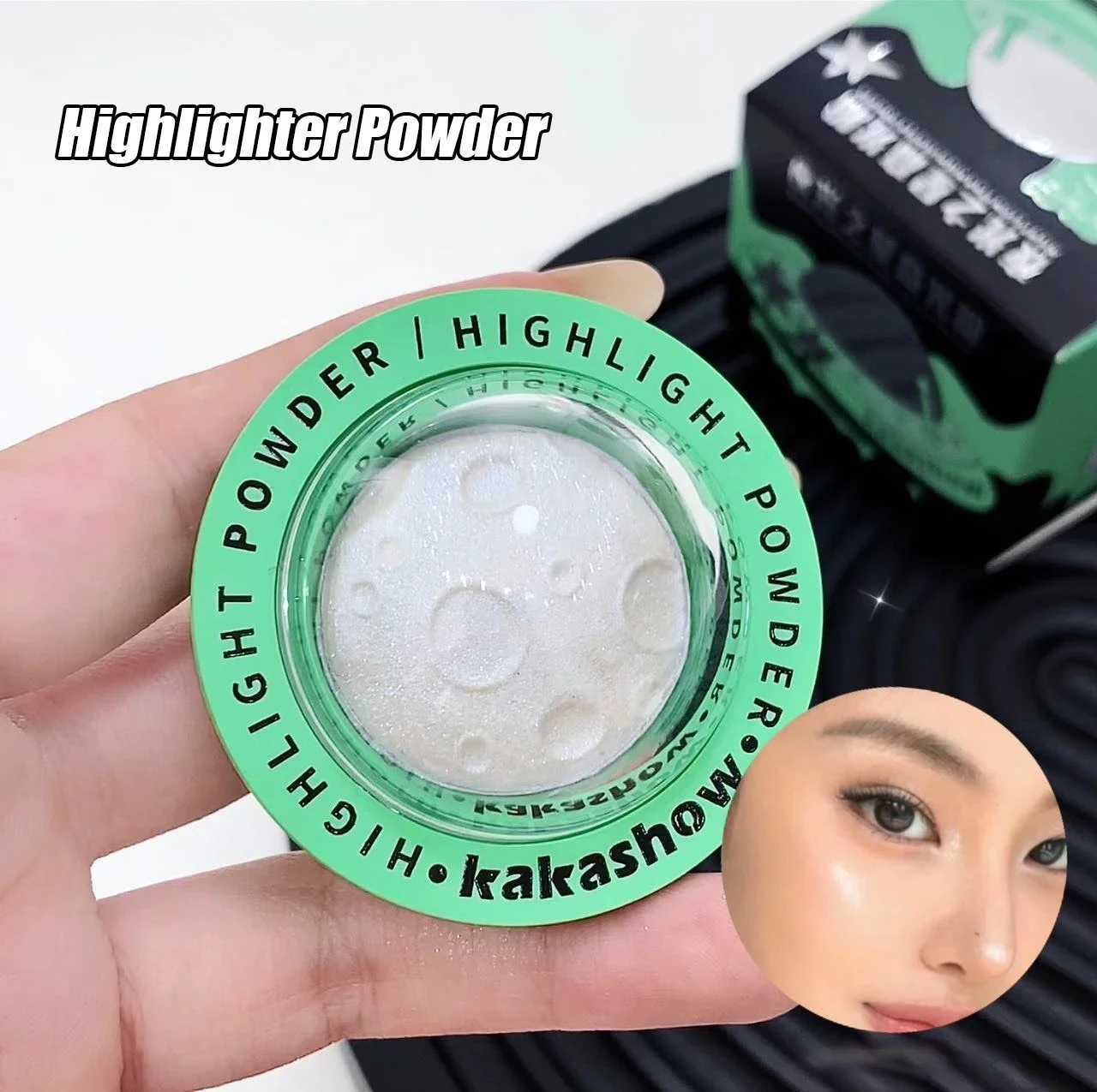 4 Colors Planet Highlighter Powder High Gloss Face Body Brightening Contour Natural White Pink Mashed Potato Eyeshadow Makeup Y240816