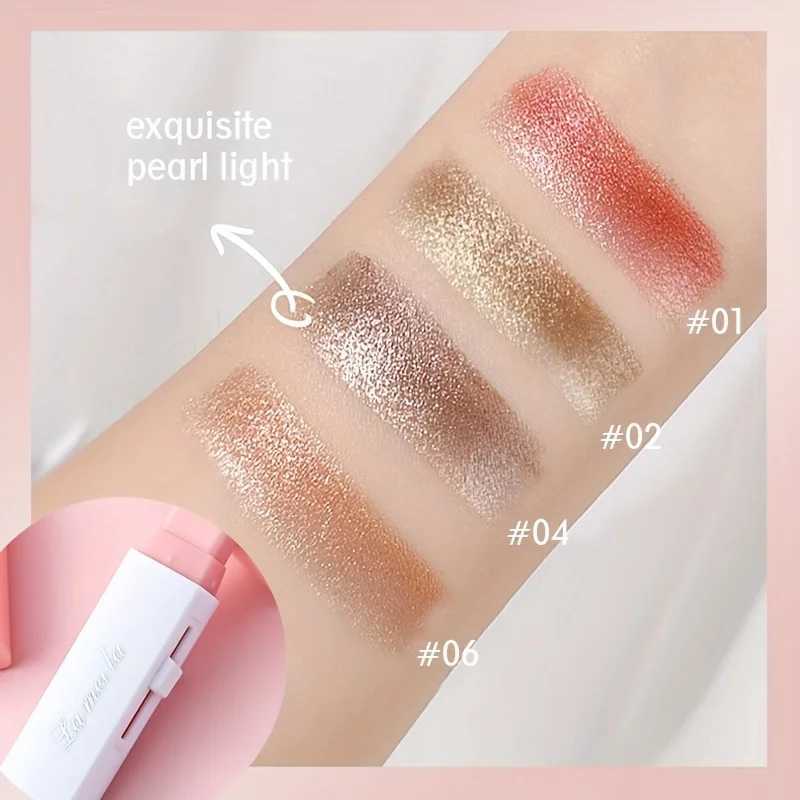 2 in 1 cup high light eye shadow stick waterproof makeup long-lasting shiny eye shadow eyeliner stick makeup cosmeticsW241212