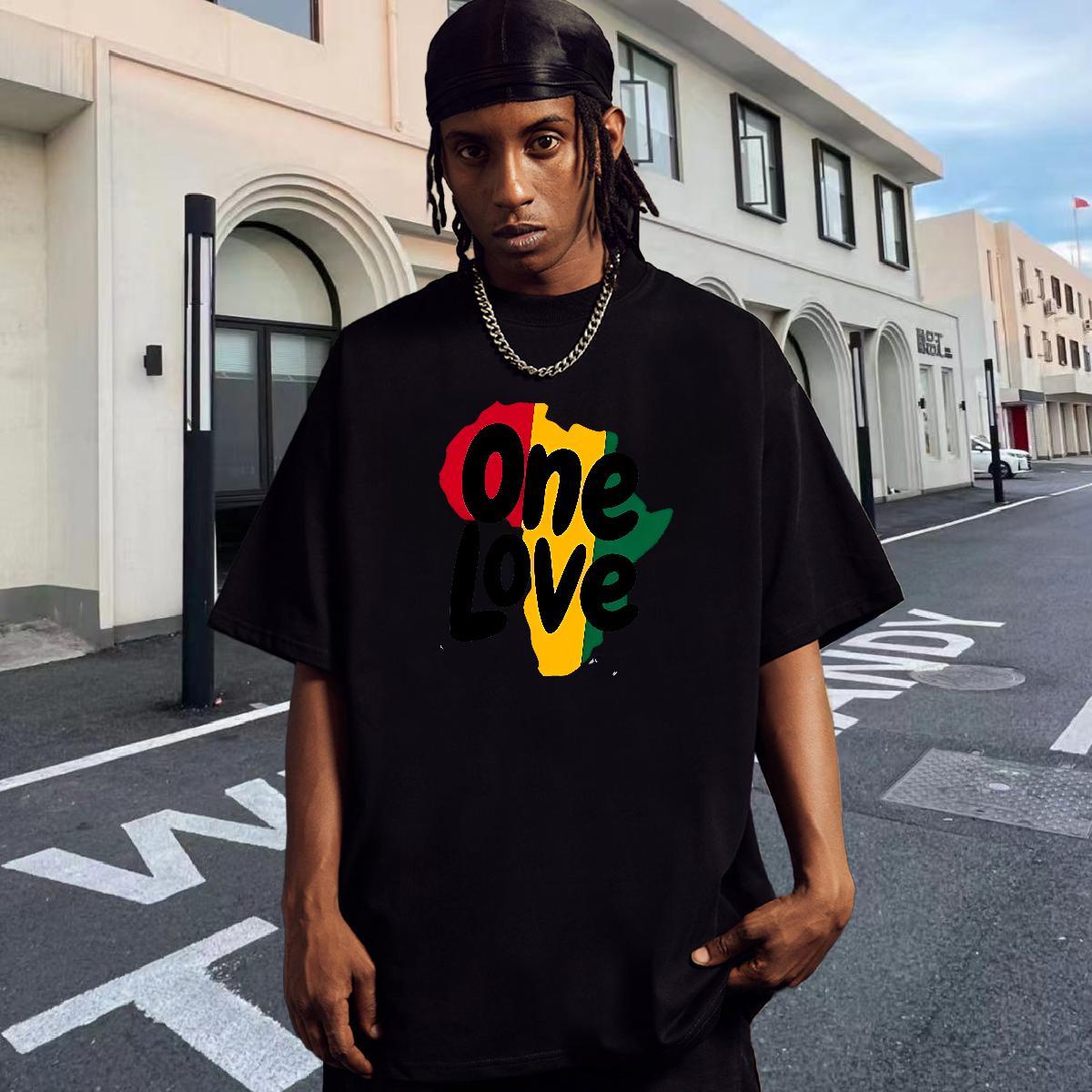 TOP Quality T-Shirts for Men 230g 100% Cotton letter Sports Casual Floral Print O Neck Short Sleeves Men Tops Tees 2024 Designer Tops Shirt