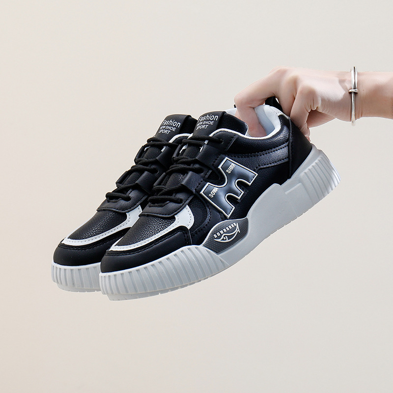 Ddmysports Autumn White New Korean Version Ins Female Student Height Increasing Thick Soled Sports Board Casual Shoes Trendy W OUTDOOR