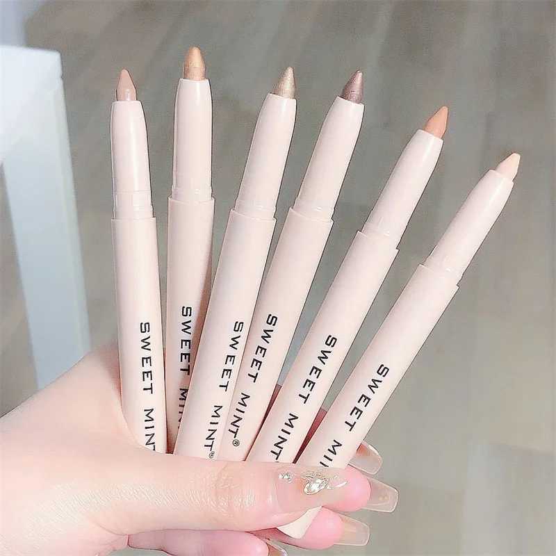 15 color flashing fluorescent pen waterproof matte white silver diamond bright suntan silk eye shadow stick makeupW241212
