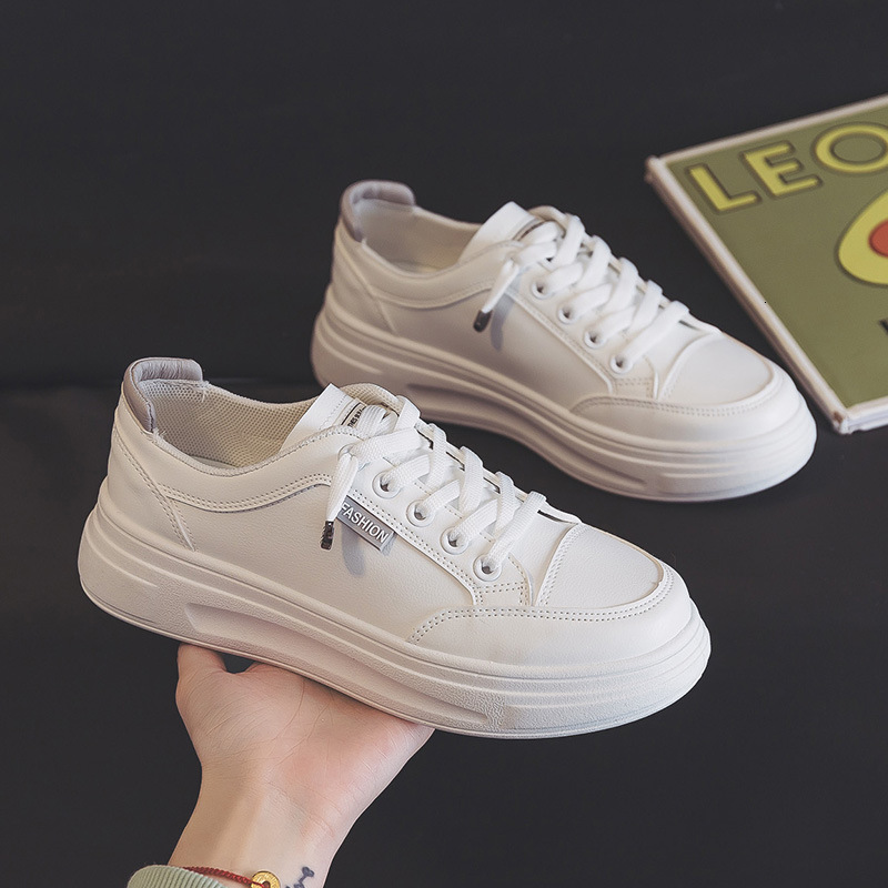 Ddmysports Spring New Instagram Korean Edition Little White Women S Trendy Student Thick Sole Songcake Casual Board Shoes Street Shoot K OUTDOOR