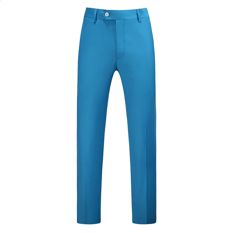 Fashion Mens Leisure Casual Boutique Solid Color Business Groom Wedding Pants Trousers w240816