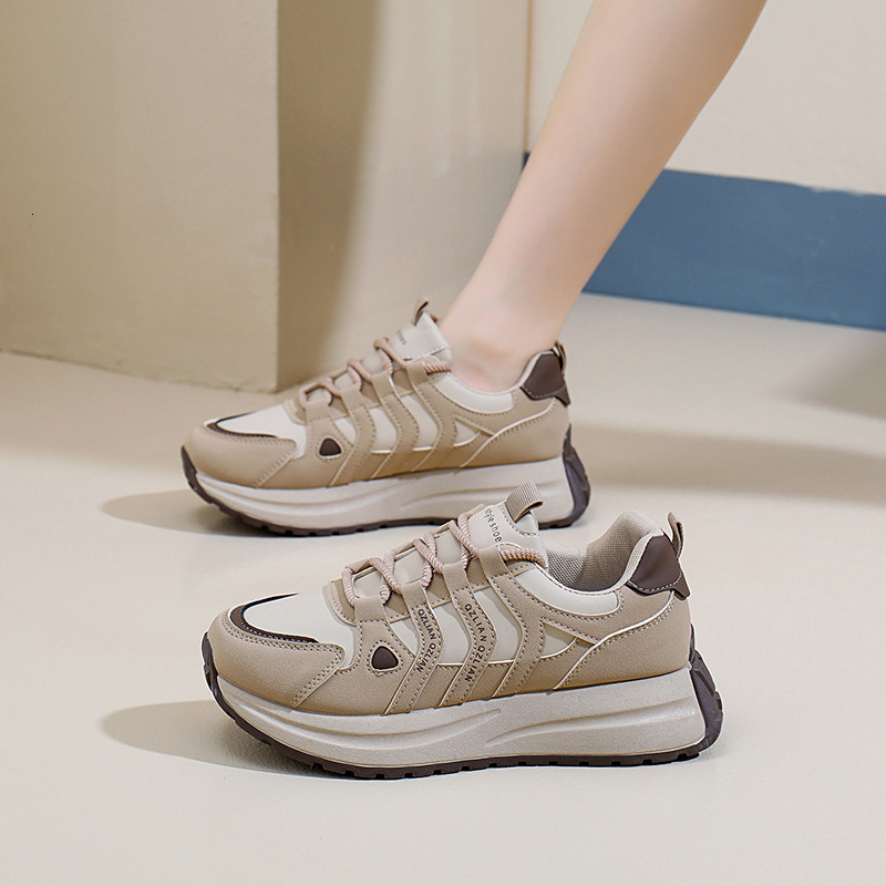 Ddmysports Ins Korean Version Thick Soled Dad Autumn New Street Photography Student Running Sports Shoes Height Increasing Casual AR OUTDOOR