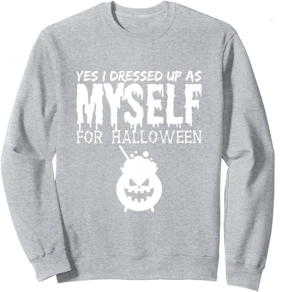 Long Sleeve Shirts for Men sweatshirt Scary Bones Halloween Yes I Dressed Up As Myself Sweatshirt Tee Streetwear Casual tops clothes 2025