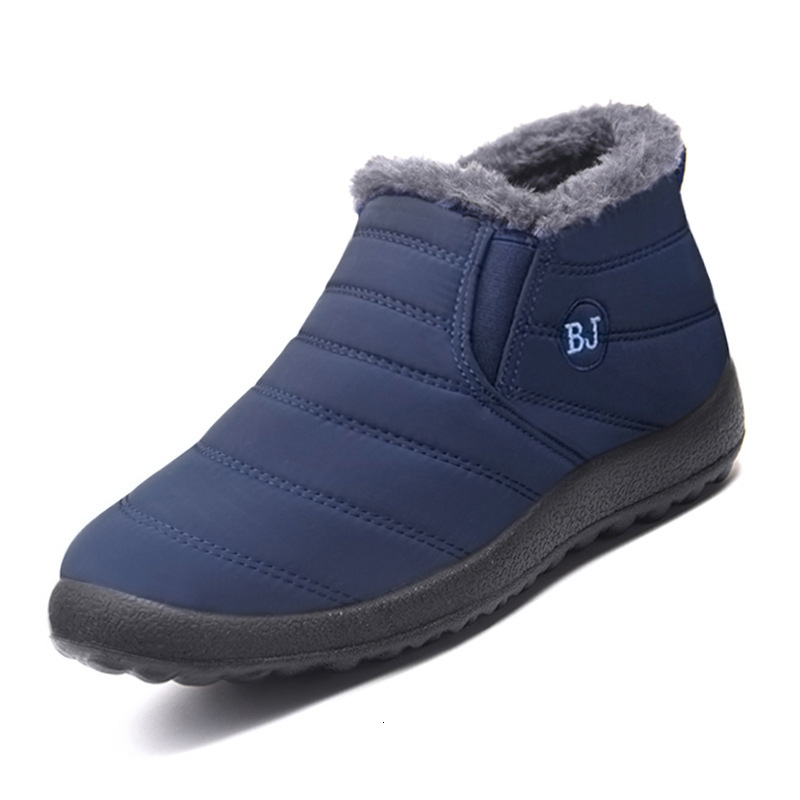 Ddmysports New Shoes Men Old Beijing With Added Fleece Warm Short Polyurethane Casual Cotton Boots Snow For Women OUTDOOR