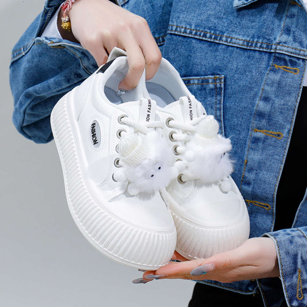 Ddmysports Little White For Women New Autumn Student Korean Edition Versatile Casual Ins Trendy Thick Soled Fashion Board Shoes KT OUTDOOR