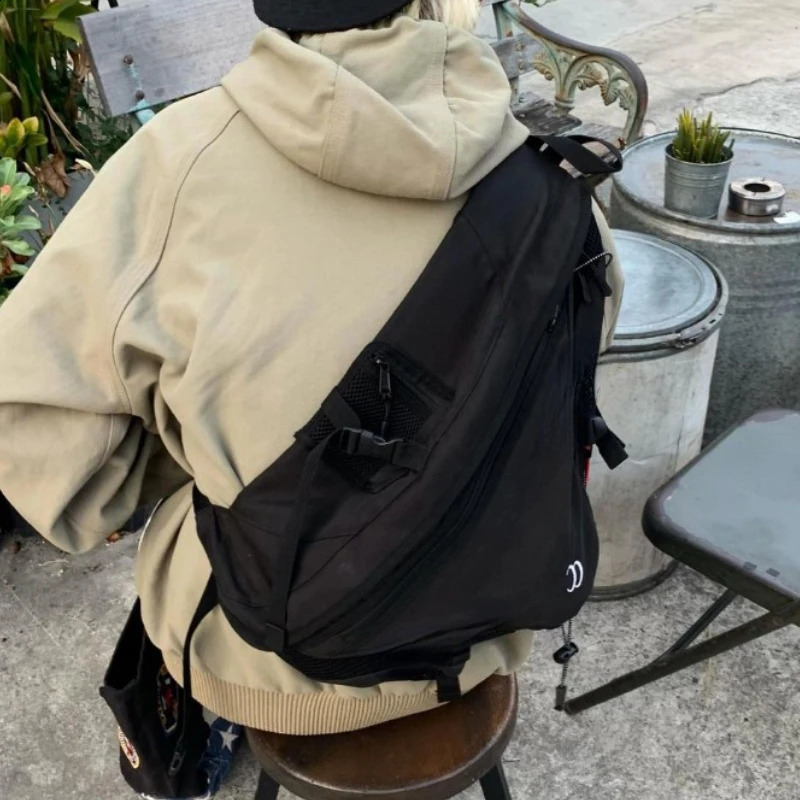 Y2k Aesthetic All Match Women Streetwear Handbags Vintage Grunge Men Crossbody Bag Fashion All Match Cargo Shoulder Bags Trendy 240816