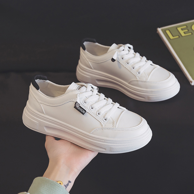 Ddmysports Spring New Instagram Korean Edition Little White Women S Trendy Student Thick Sole Songcake Casual Board Shoes Street Shoot K OUTDOOR