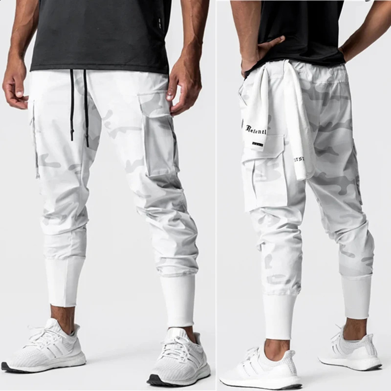 camouflage Sport Pants Mens Fitness Trousers Summer Thin Loose Quick-Drying Stretchy sweatpants Running Training Pants 240816CJ
