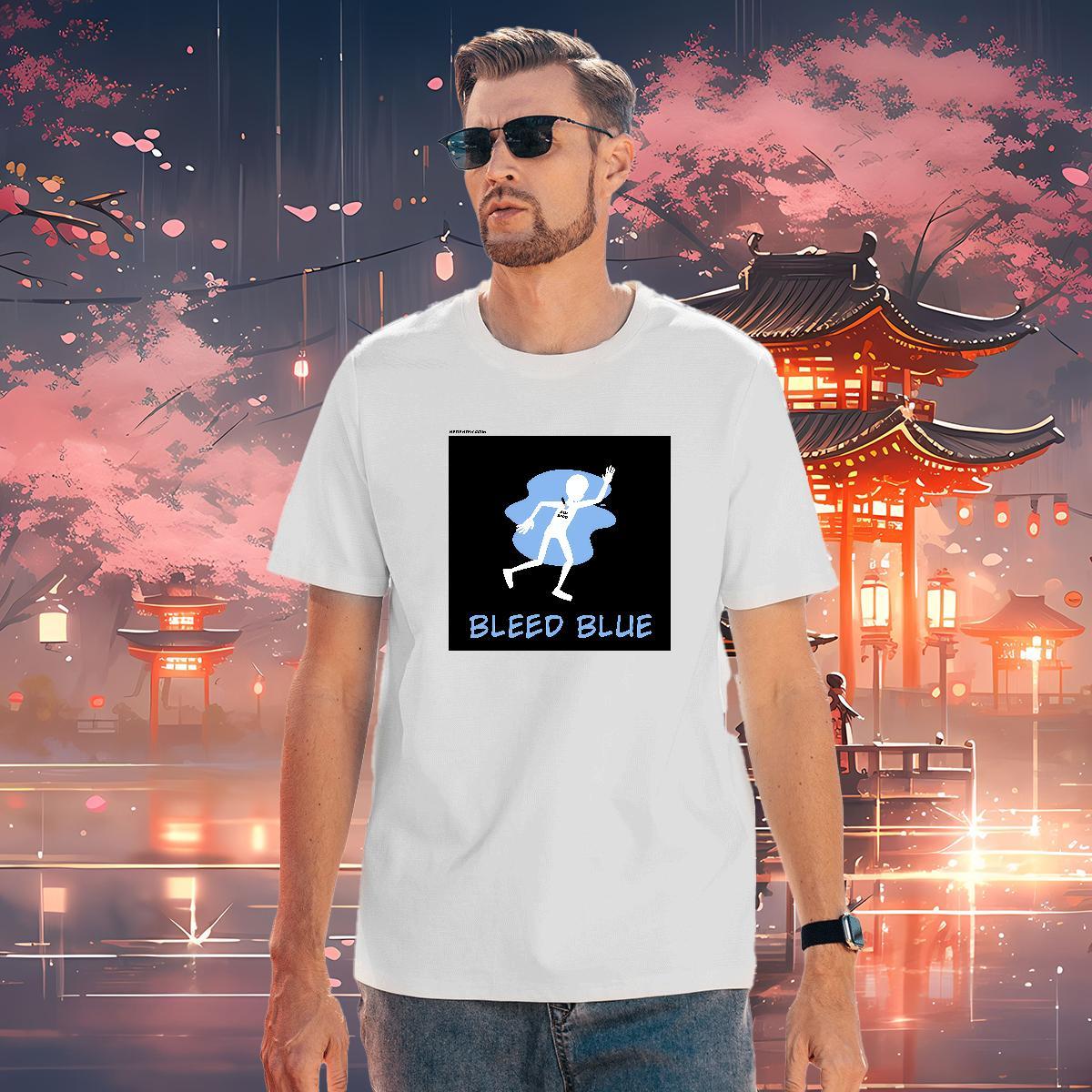 Soft T shirt 230g Pure Cotton blue Outdoor Skull Crew Neck Breathable Tshirt for Man Woman Fashion Designer Wear