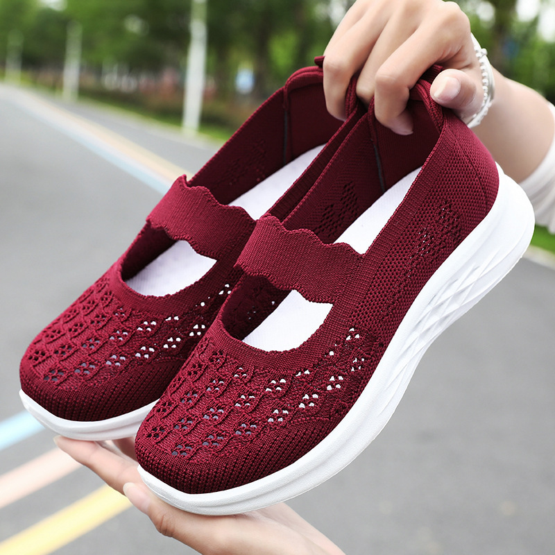 Ddmysports Summer New Network Old Beijing Cloth Fashion Mom Women S Casual Single Shoes OUTDOOR