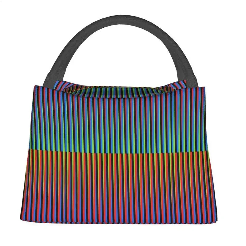 Maiquetia Venezuela Cruz Diez Thermal Insulated Lunch Bag Women Portable Lunch Container Office Outdoor Storage Meal Food Box 240816