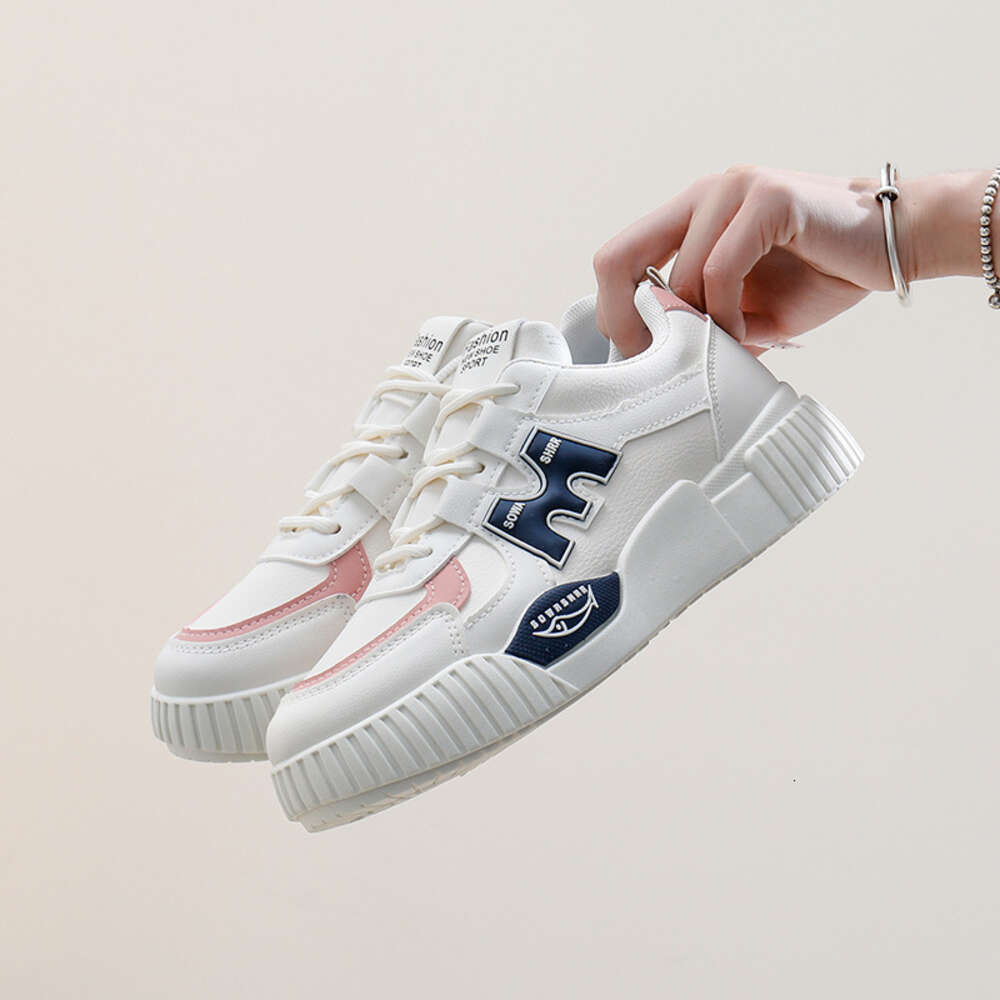 Ddmysports Autumn White New Korean Version Ins Female Student Height Increasing Thick Soled Sports Board Casual Shoes Trendy W OUTDOOR