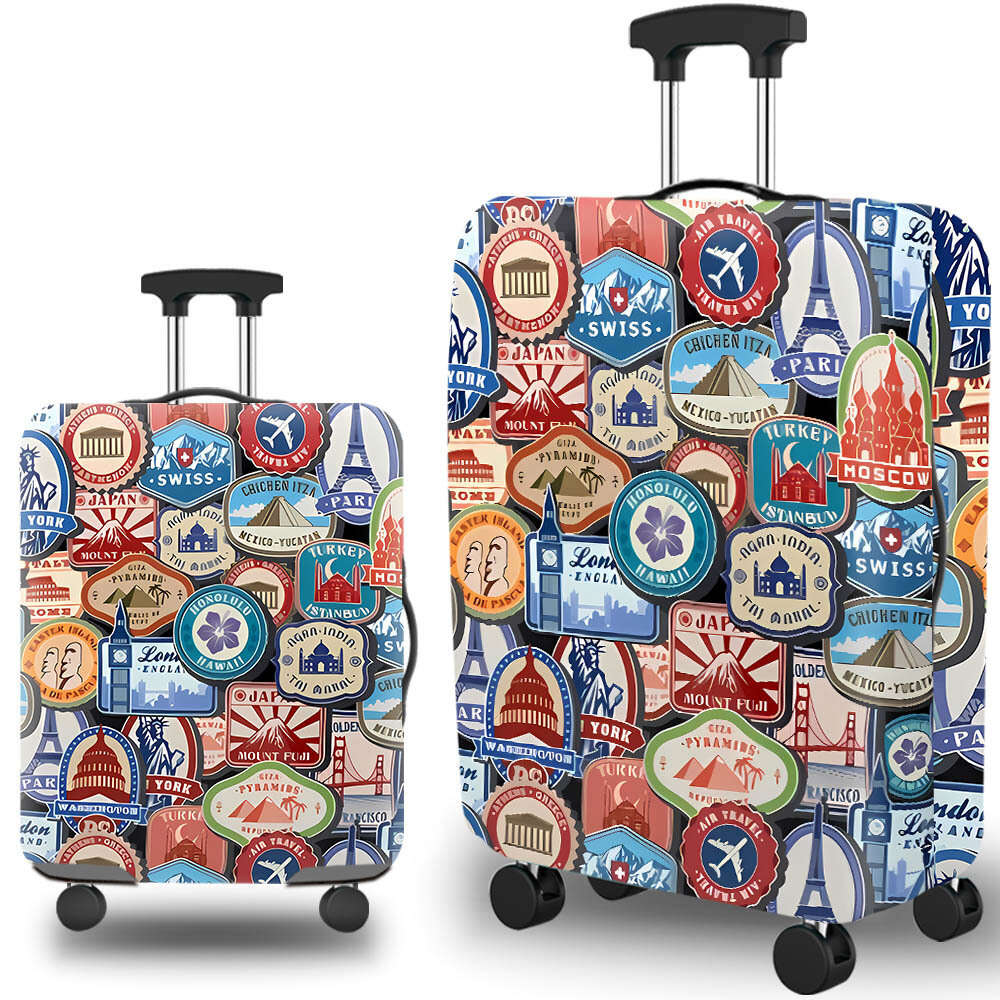 High Elastic Lage Suitcase Protective Cover Thickened Dust-proof Washable With Concealed Zipper For 18-32 Inch ee62 4