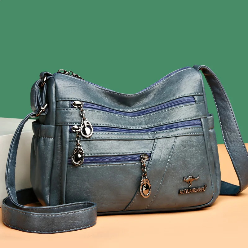 Womens Bag Soft Leather Middle aged Simple Fashionable and Grand One Shoulder Crossbody for Mom 240817