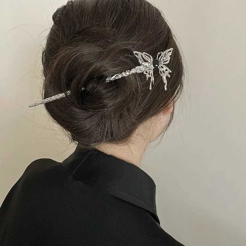 Classic Chinese hair clip butterfly flower tassel hair clip handmade hair clip jewelry accessory hair accessory W240816