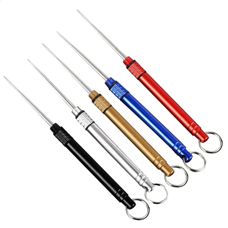 Portatil Multifunctional Toothpick Bottle Fruit Fork Camping Tool Tube Is Than Floss Outdoors Metal 240816