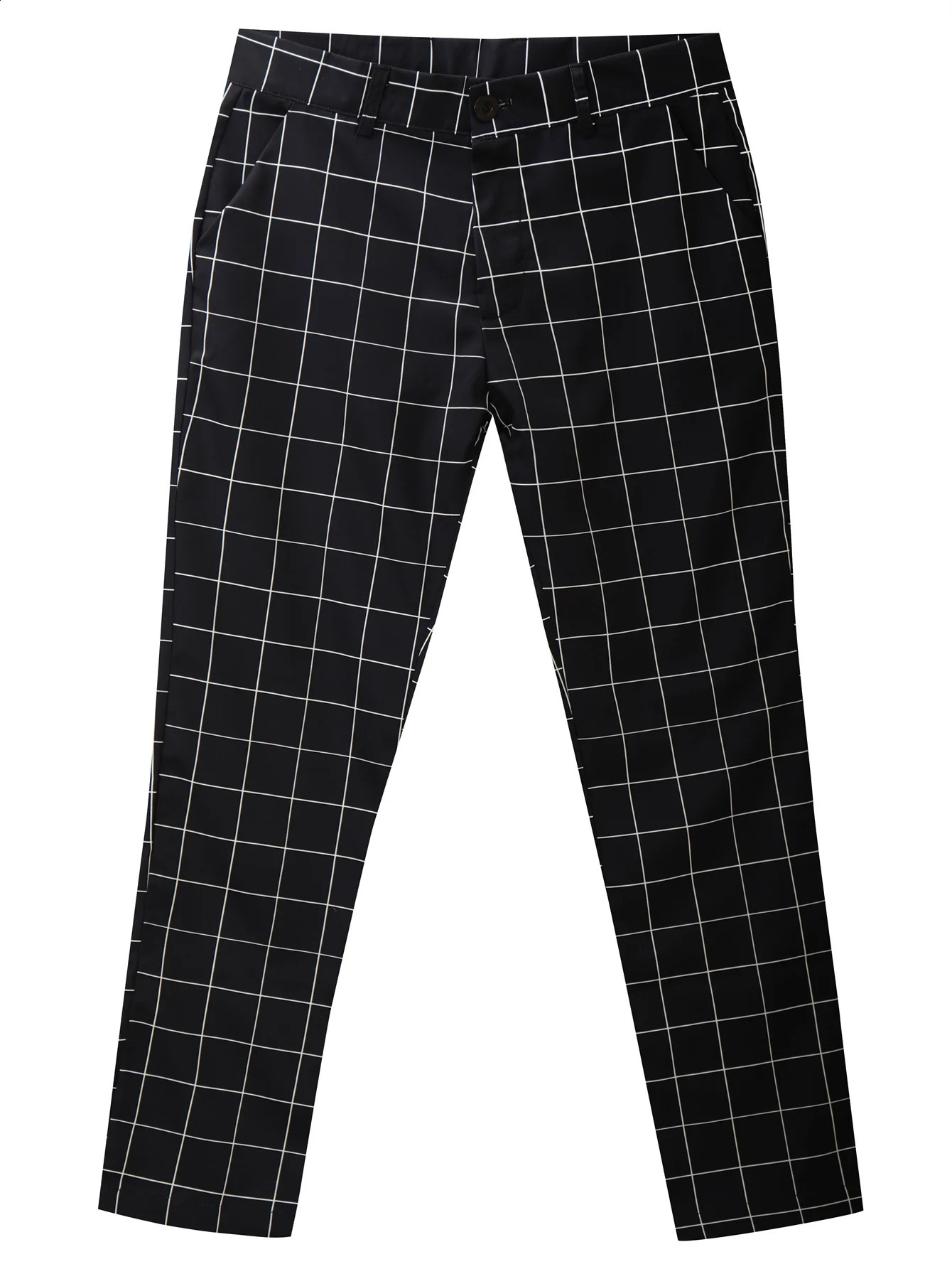 Mens flat bottomed pants retro style w240816