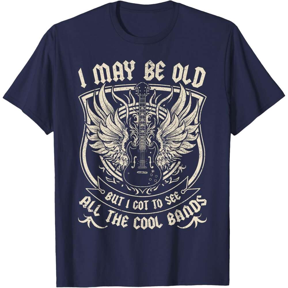 2025S Fashion Designer T Shirt For Mens May Be Old But I Got To See All The Cool Band Rock Concert T Shirt Shirts Tshirt Graphic Tee Casual Tops Cloth