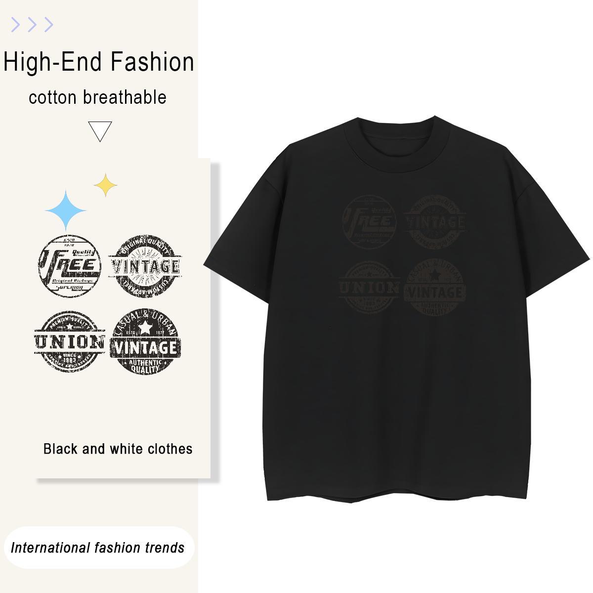 Designer Unisex Tshirts 100% Cotton 230g letter Hip Hop Woman T Shirts Comfortable Cartoon Print Top Shirts
