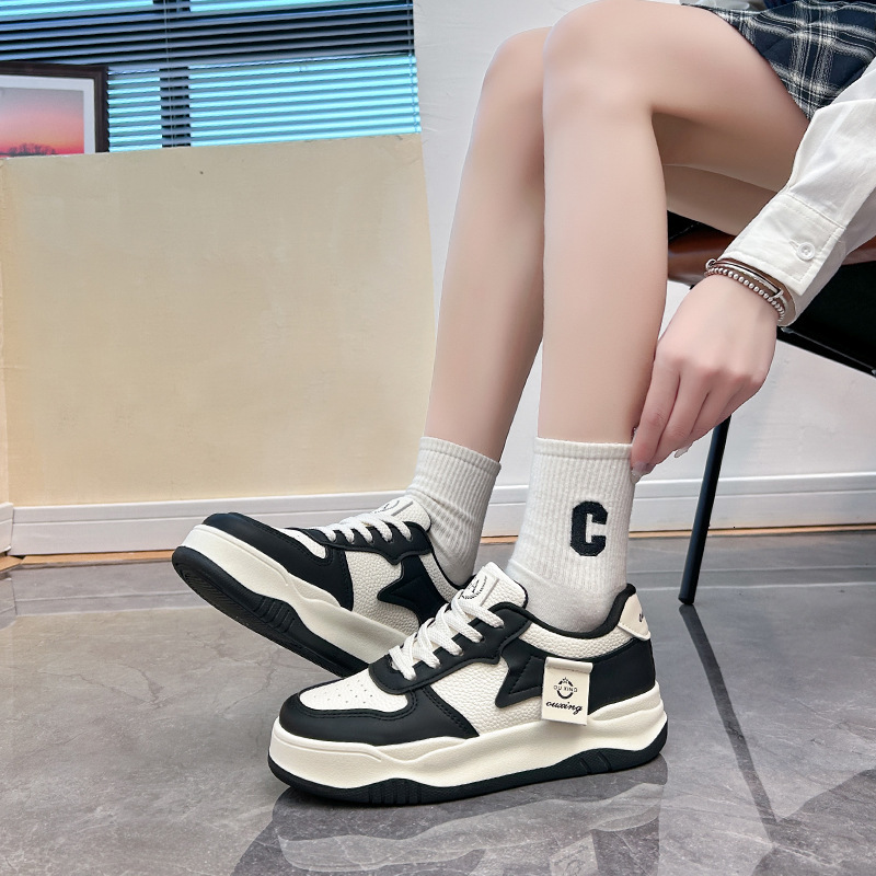 Ddmysports White For Women New Student Korean Edition Ins Trendy Versatile Thick Soled Board Spring And Autumn Casual Shoes Q OUTDOOR