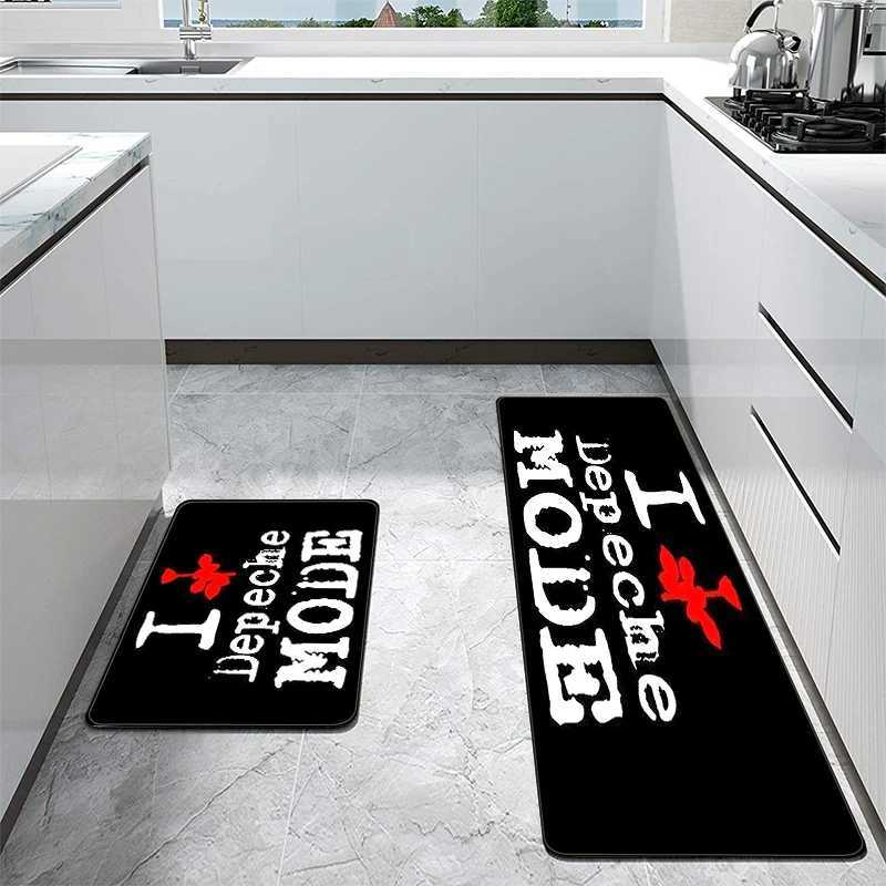 Kitchen Carpet Living Room Depeche Mode Rugs Foot Carpets Entrance Doormat Kawaii Rug Floor Mats Non-slip Mat Home Inside Decor Y240816