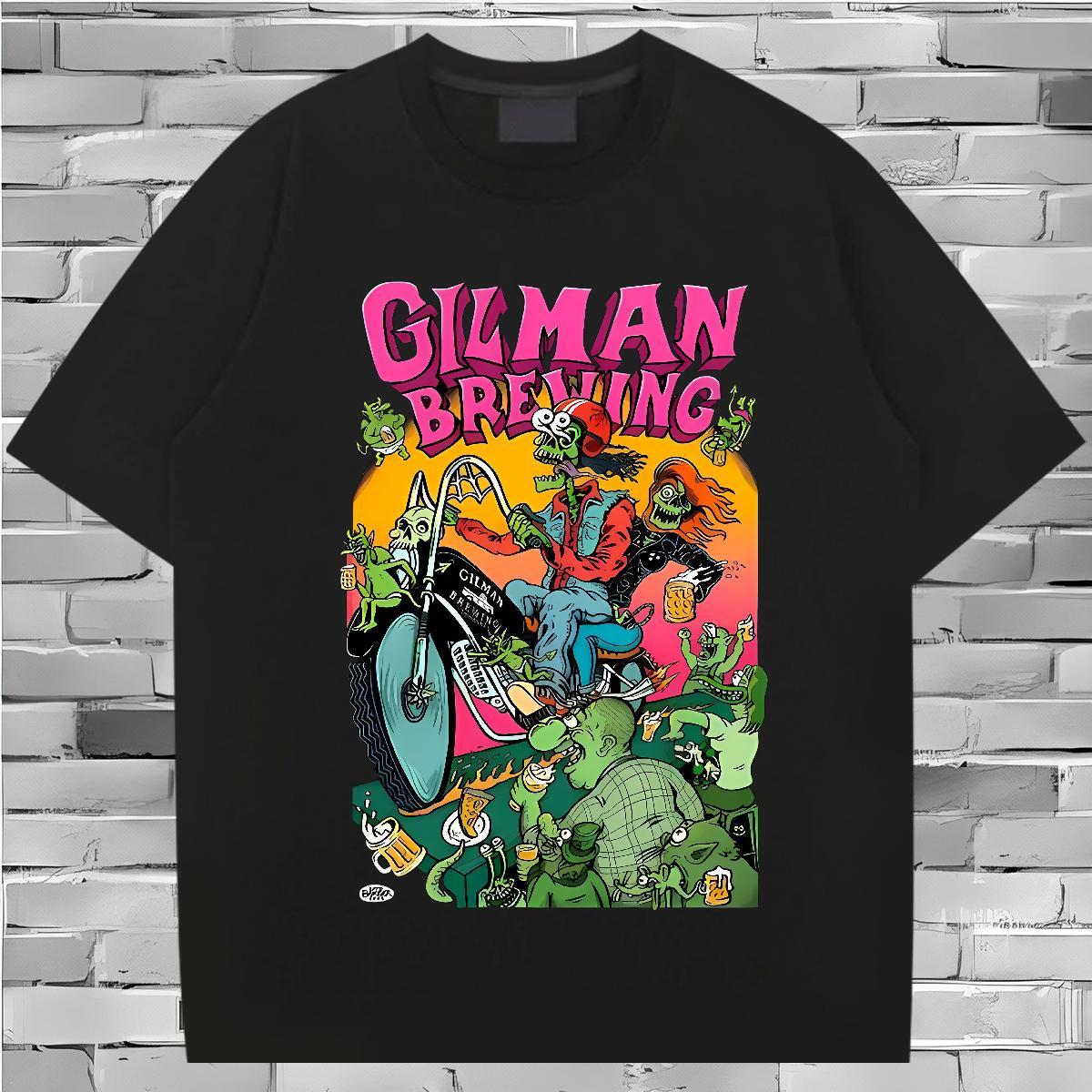 Popular T-Shirts 230g 100% Cotton skull Street DIY Anime Short Sleeve O-Neck Tshirts 2024 New Tees
