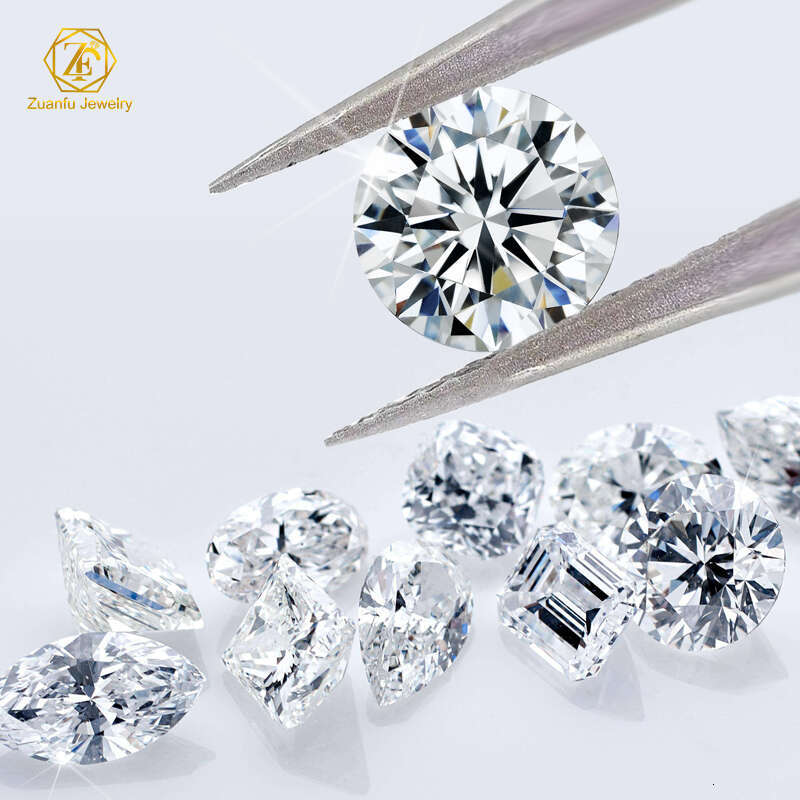 Screwback earring 3mm-13mm piercing jewelry 4 prongs set CVD HPHT lab grown stud in VVS1 radiant