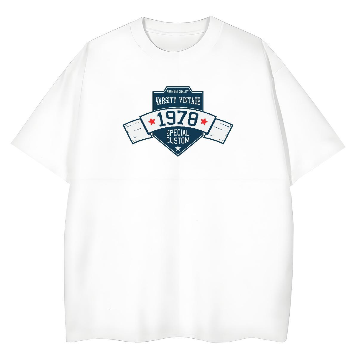 Classic T Shirts Men 230g Pure Cotton letter Anime Printing Street DIY Anime Crew Neck Couples T Shirts 2024 Designer Tees