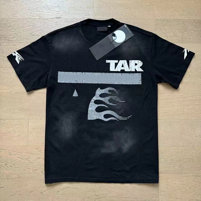 Helllies Starly Designer T Shirts Short Sleeve Men Women Heavy Cotton High Quality Graphic Hip Hop Fashion American Vintage Streetwear Helled Startshirts
