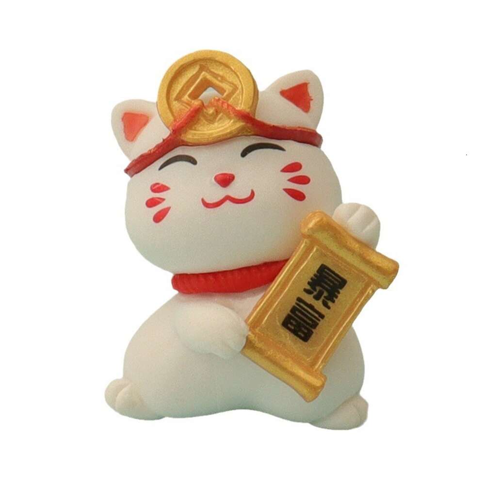 Creative Mini Cute Fortune Cat Decorations, Car Central Control Screen Ornaments, Gift for Girlfriend Fortune Small Gifts