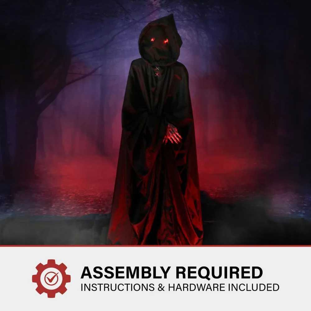 Halloween decoration campaign activates Lurching Demon Reaper by Scare Prop Animatic plugin or battery operated 72 ReaperX240817